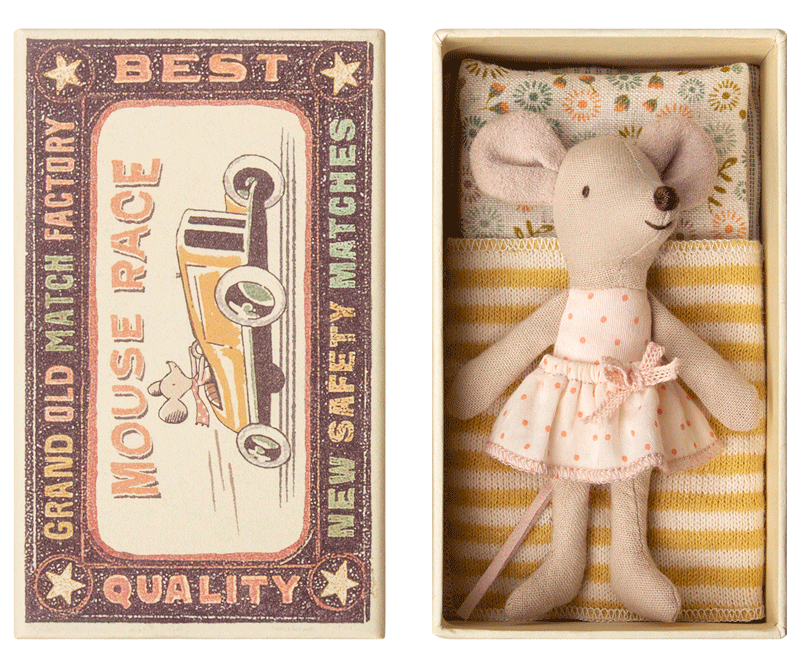 Maileg Little Sister Mouse in a Box