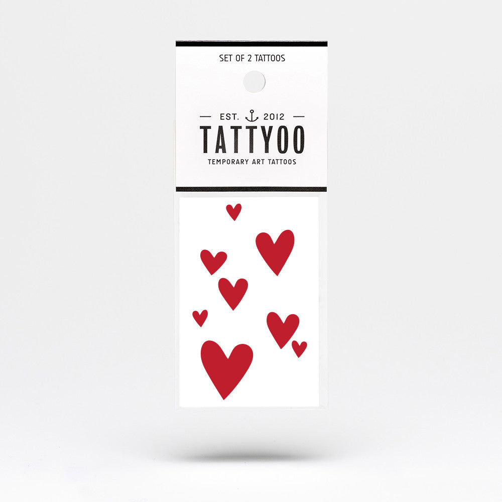 Tattyoo Temporary Art Tattoo - Hearts