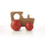 Hop & Peck Handmade Wooden Tractor Toy - Red