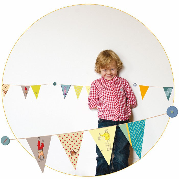 Mimi'Lou Bunting Wall Sticker