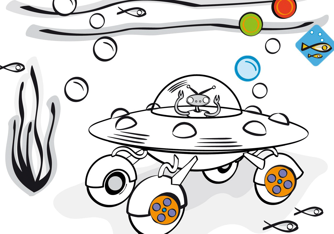 Mon Petit Art Extraordinary Vehicles Coloring Book