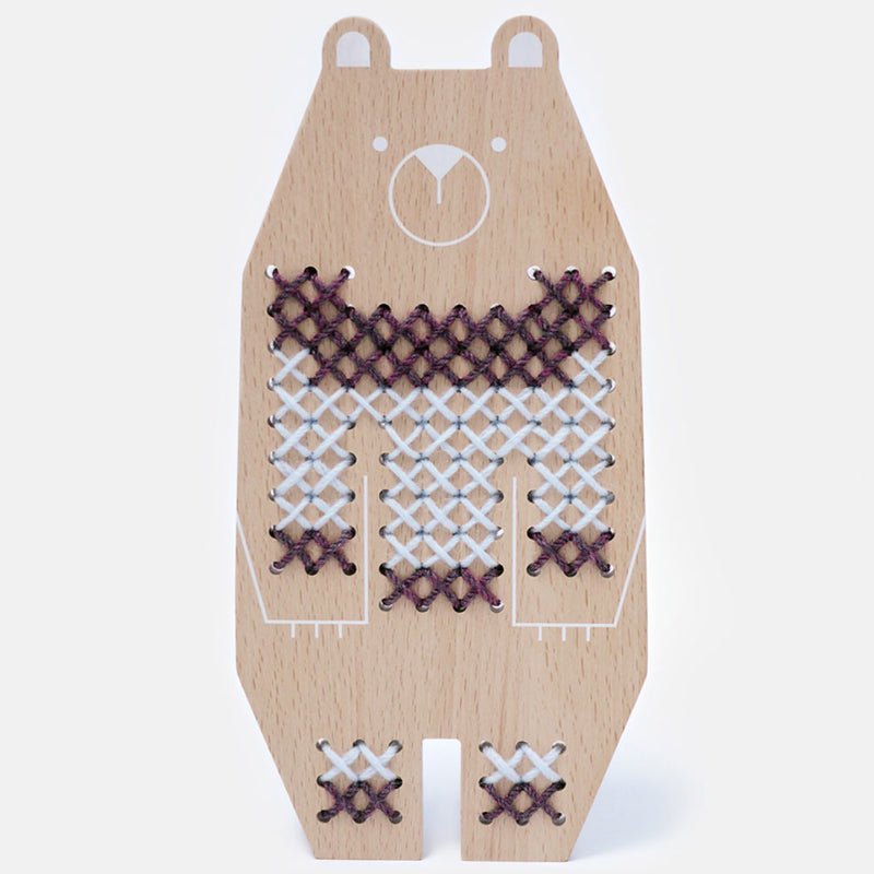 Moon Picnic Cross Stitch Animal - Bear