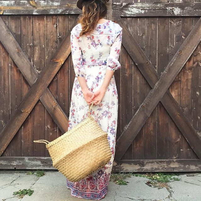 Olliella Belly Basket - White