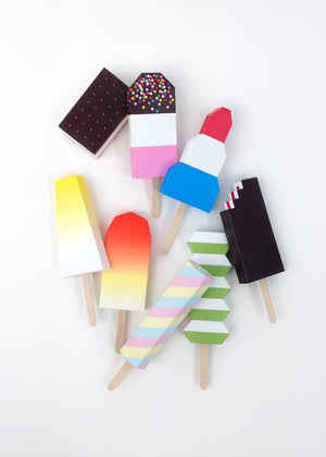 Moon Picnic Paper Popsicles