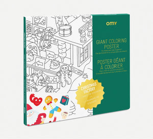 OMY Christmas Factory Coloring Poster